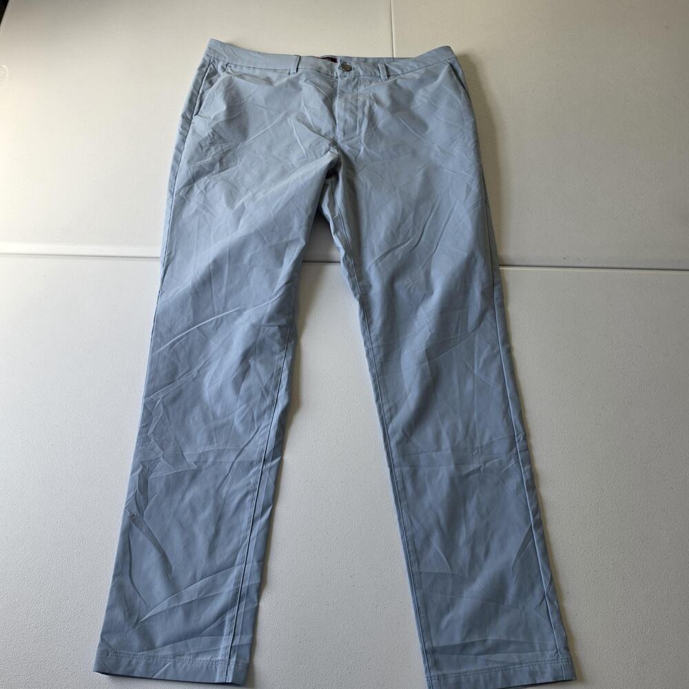 UNTUCKit Traveler Pant Mens 36x32 Blue Slim Fit Chino Travel Casual Pants 41735